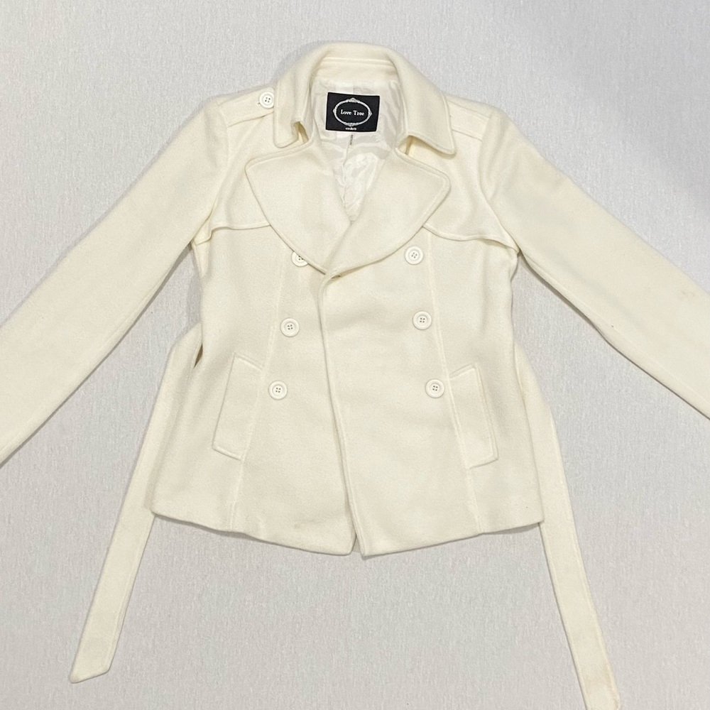 Cream Button Jacket